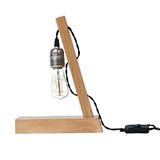 Homemania Bureaulamp Idea – bureau, nachtkastje – eiken van hout, 10 x 23 x 30 cm, 1 x E27, max. 100 W