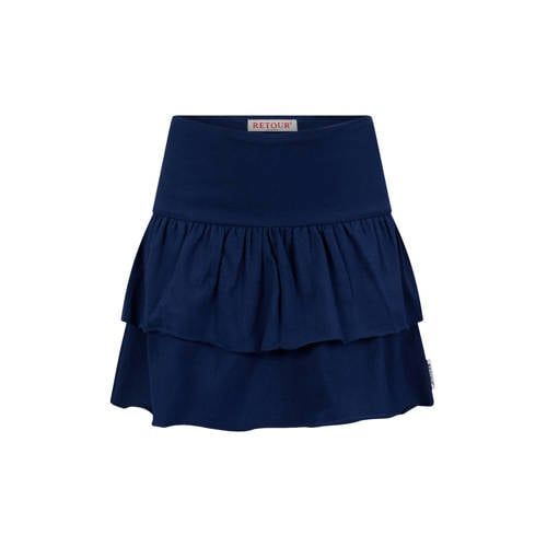 Retour Jeans strokenrok donkerblauw