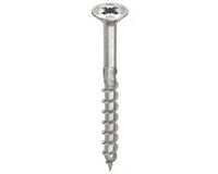 HECO TOPIX-Plus vis de tête plate en inox à filetage partiel PZD 3 (100 pièces) 6x100mm