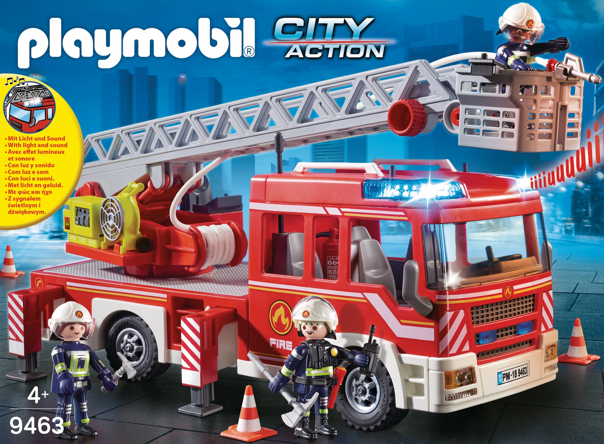 Playmobil   Brandweer ladderwagen