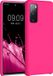 kwmobile Hoesje voor Samsung Galaxy S20 FE - Siliconen Coating - Neon Roze