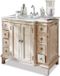 LOBERON Wastafelmeubel Sunderland bruin/wit