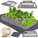 Modo24 ZP09 Carré Potager Surélevé En Escalier Modulable, Bois De Pin, Herbes/légumes, Jardin/terrasse/balcon, 18x90x90 Cm, Gris
