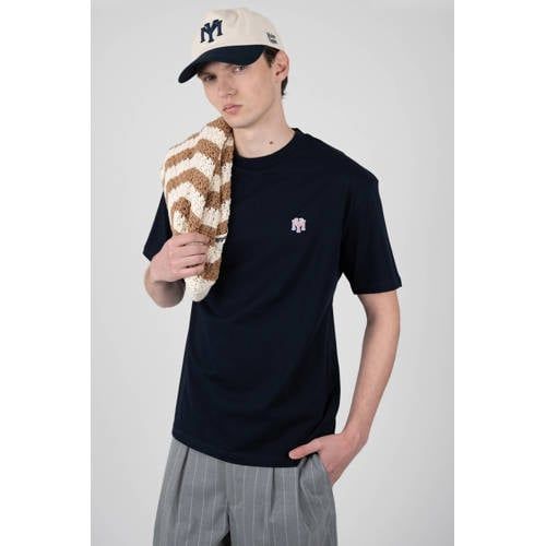 Prohibited oversized T-shirt met backprint donkerblauw