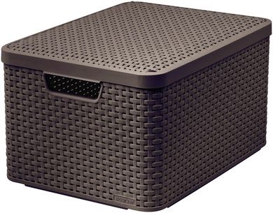 Curver Style L Rattan Opbergmand - Bruin
