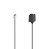 Hama 00201110 telefoonkabel 6 m Zwart