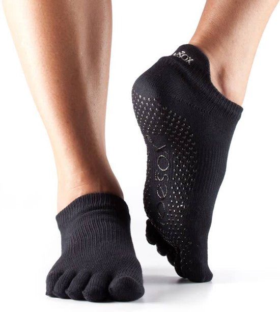 Toesox - Low Rise Full Toe Zwart Small