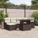 Maison Exclusive - Salon de jardin, 7 pièces, marron, polyrotin