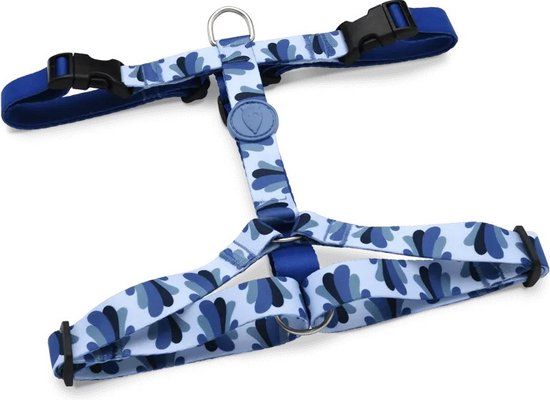 Morso Hondentuig H-Tuig Gerecycled Splash Blauw