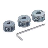 wolfcraft Universele Dieptestopset - Voor Houtspiraalboren Ø 6, 8, 10 mm