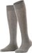 FALKE Sensitive London kniekousen dames grijs - maat 35-38