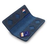 MegaGear Sd-Kaarthouder, Leer, Blauw