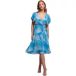 Goddiva Robe portefeuille imprimée femme
