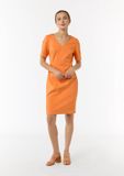 Comma Jurk Sinaasappel 36