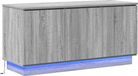 vidaXL TV-kast met led Sonoma grijs 100 x 38 x 49 cm