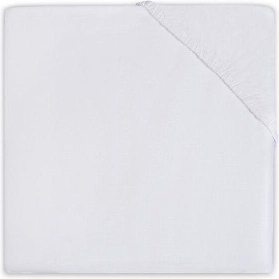 Jollein Baby Jersey Fitted Sheet - 70x140/75x150cm - White