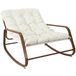 HOME DECO FACTORY Miami Witte Schommelstoel Imitatiehout Natural Crush