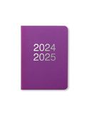 Letts of London Dazzle A6 academische 2024/2025 dag op een pagina met afsprakendagboek - Paars