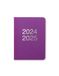 Letts of London Dazzle A6 academische 2024/2025 dag op een pagina met afsprakendagboek - Paars