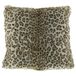 Gözze Luxe woonkussenhoes, design sneeuwluipaard, wit/bruin, 50 x 50 cm, 40075-5151