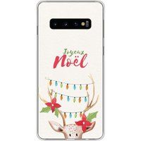 Samsung Galaxy S10 lichtgevend rendier beschermende siliconen case