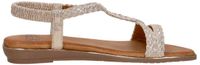 Sub55 Schuurman-Schoenen SUB55 Sandalen Plat - Goudkleur - Maat 37