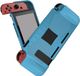 Merkloos Nintendo Switch Hoesje Schokbestendig TPU Case met Kickstand Blauw