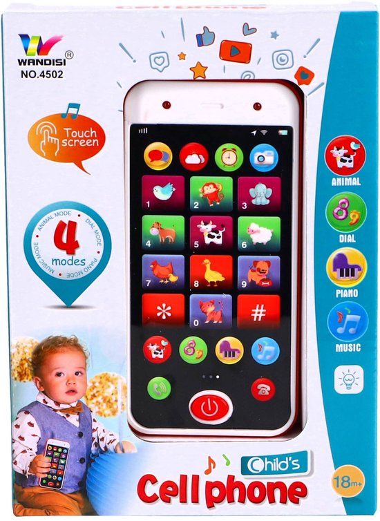 Preskool Mobiele telefoon met licht en geluid - Multicolor - Nederlands
