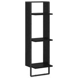 vidaXL Wandplank - Zwart Eiken - 30 x 25 x 100 cm