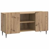 vidaXL TV-kast 102 x 34,5 x 52 cm Artisanaal eiken Bewerkt hout