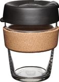 KeepCup Brew Cork Herbruikbare Koffiebeker Zwart M (340 ml)