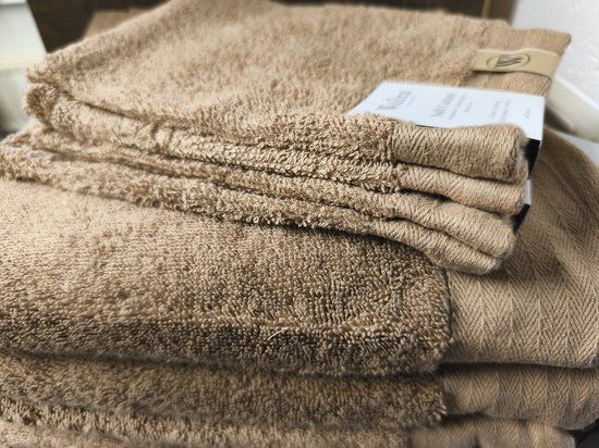 Walra Soft Cotton Badhanddoeken 60x110 cm - 4-delig - Bruin