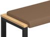 vidaXL Coussin de banc similicuir cappuccino profondeur 35 cm