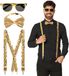 Boland Verkleed setje - goud - glitter en glamour - voor volwassenen - carnaval - de toppers