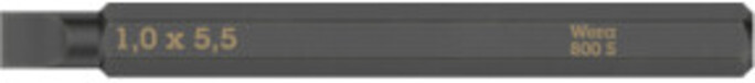 Wera 800 S sleufbit voor slagschroevendraaier - 1 stuk