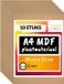 Creative Deco 10 x A4 MDF Plaat | 300 x 210 x 3 mm
