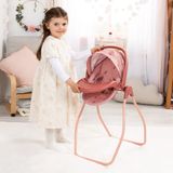 Poppenaccessoires Bayer Design Poppenautostoeltje met wip Roze Kunststof