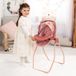 Poppenaccessoires Bayer Design Poppenautostoeltje met wip Roze Kunststof