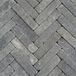 Merkloos Gardenlux Retrostones Plus 5 x 20 x 6,4 cm tuintegel Grijs/Zwart 100 stenen per m2