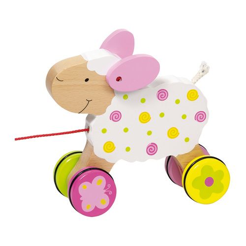 Goki Trekdiertje SCHAAP Suse 18x15cm hout