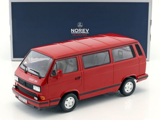 Norev Volkswagen T3 Bus Red Star 1992 Rood 1-18 Limited 800 Pieces