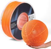 SainSmart PEBA High Rebound 90A flexibel filament, 1 kg, super TPU met 78% hoge rebound, 20% lichter en 2x sneller printen, sterkte op nylonbasis, verstelbare flexibiliteit, 1,75 mm, oranje