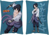 Merkloos Naruto Shippuden Kussen Sasuke 50 x 33 cm Blauw