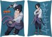 Merkloos Naruto Shippuden Kussen Sasuke 50 x 33 cm Blauw