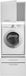 Respekta® Wasmachine kast met verhoger - Wit