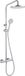 kielle Oudee - Ensemble de douche avec thermostat, 23 cm, 3 jets, chrome
