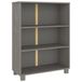 vidaXL Boekenkast HAMAR 85x35x112 cm Massief Grenenhout Lichtgrijs