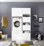 Respekta® Wasmachine Ombouwkast - Wit - 200 cm - Met Lade en Deuren - HWRSET8