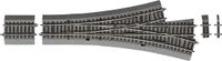 Roco H0 RocoLine (met ballastbed) 42543 Driewegwissel 287.5 mm 1 stuk(s)
