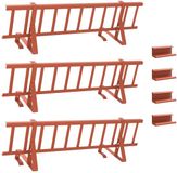 vidaXL Protection contre la neige pour toit Rouge 300 x 29,5 x 34,5 cm Acier